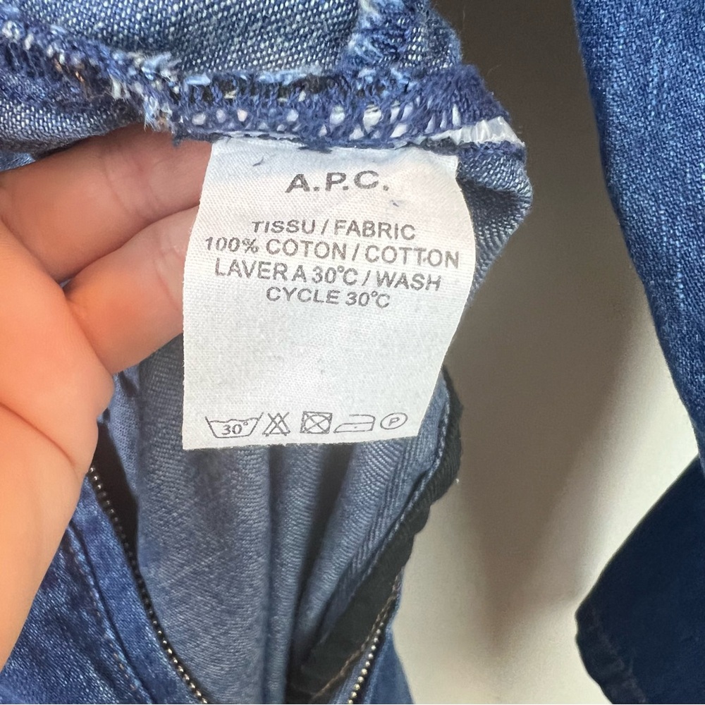 A.P.C. Combi Truck Jumpsuit in Indigo Women’s 36 FR/S US - Picture 11 of 16